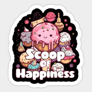 Scoop of Happiness Sticker